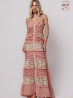 Vestido Longo Aruana Rosê